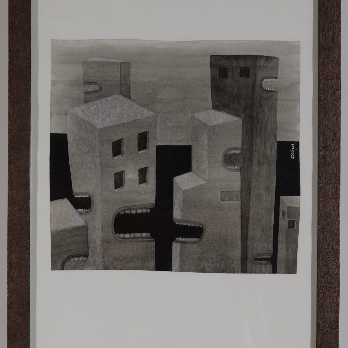 Ilustração original 'A cidade fala' | Fernando Lopes