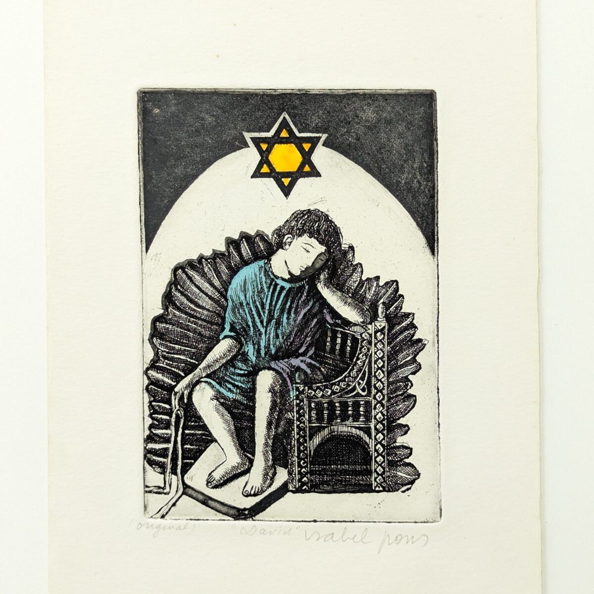 Gravura em metal 'David' | Isabel Pons