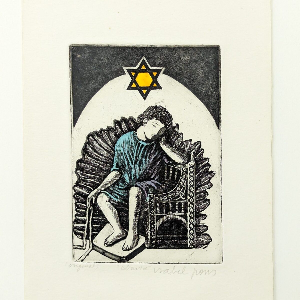 Gravura em metal 'David' | Isabel Pons