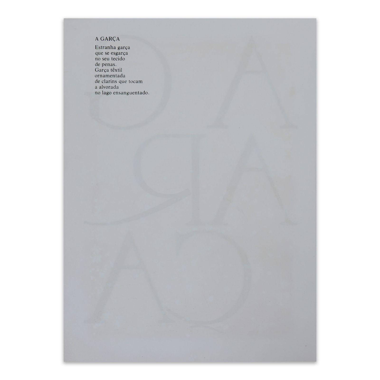 Serigrafia “Garça” | Francisco Brennand - Imagem 3