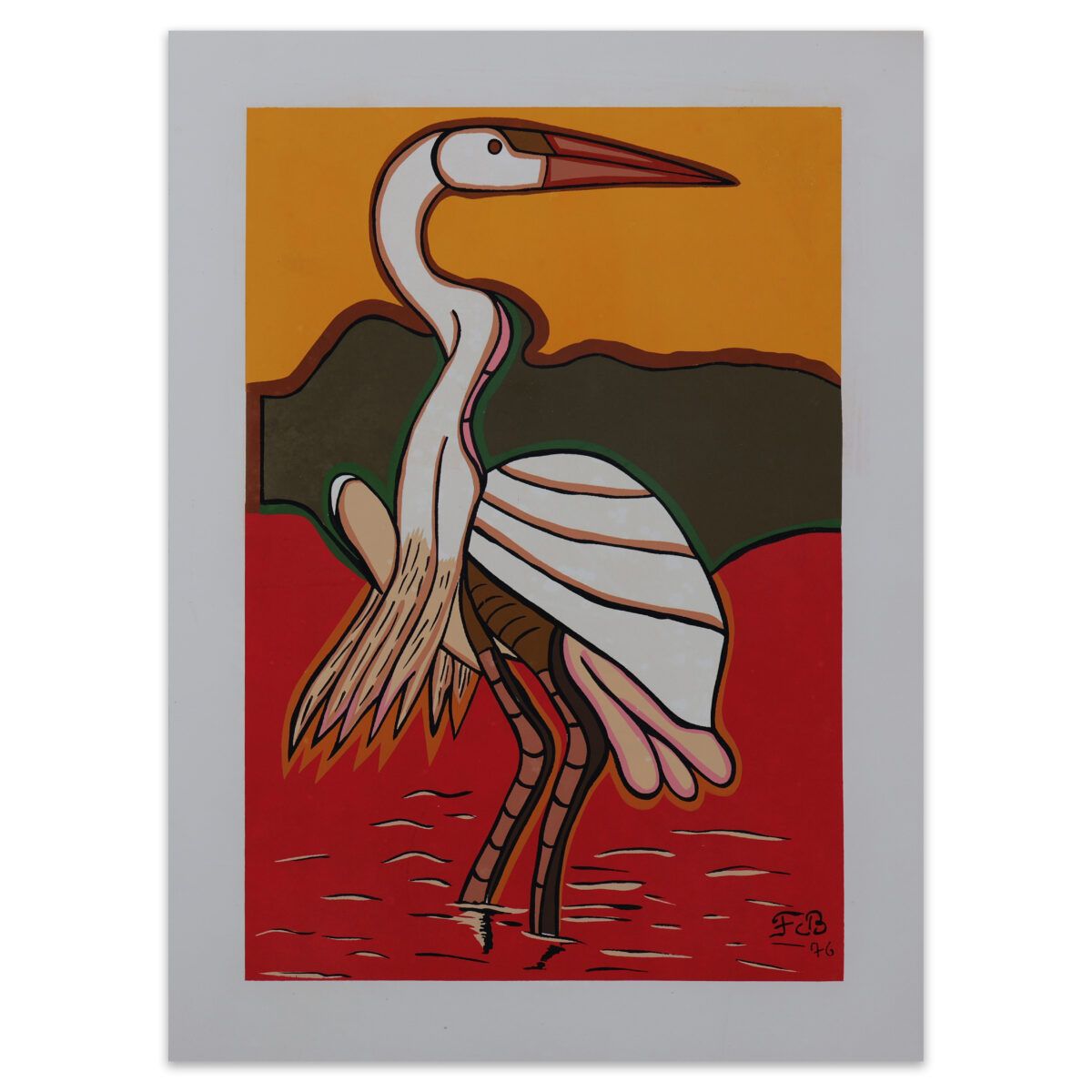 Serigrafia “Garça” | Francisco Brennand
