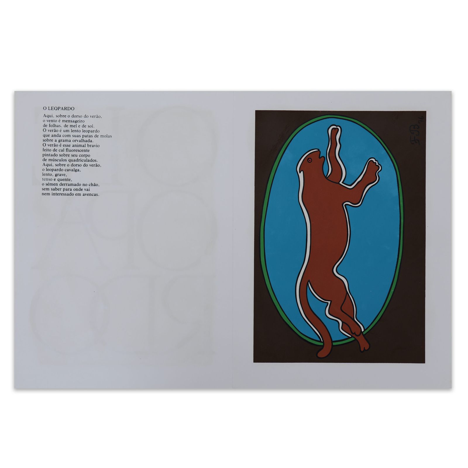 Serigrafia “O leopardo” | Francisco Brennand - Imagem 2