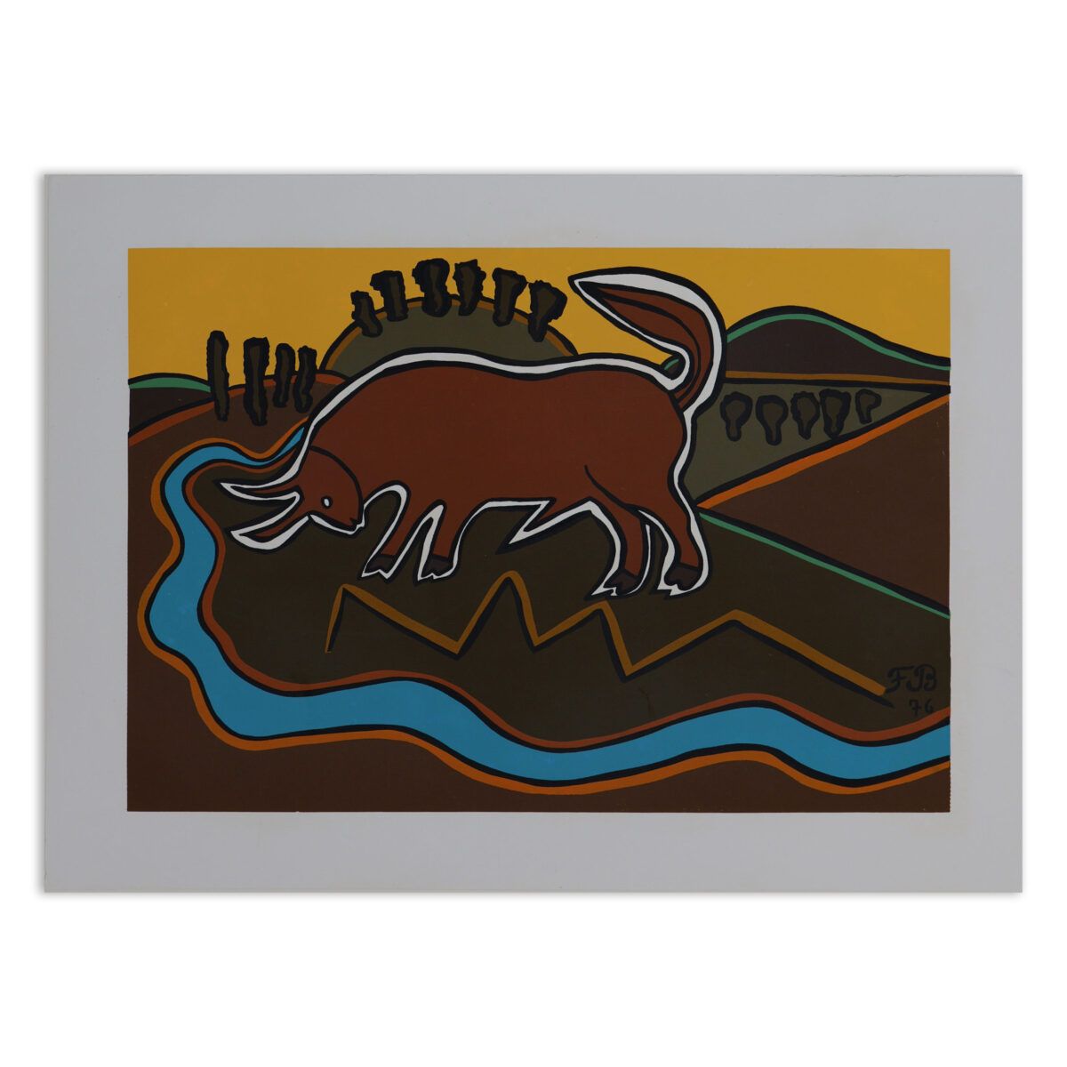 Serigrafia “O touro” | Francisco Brennand