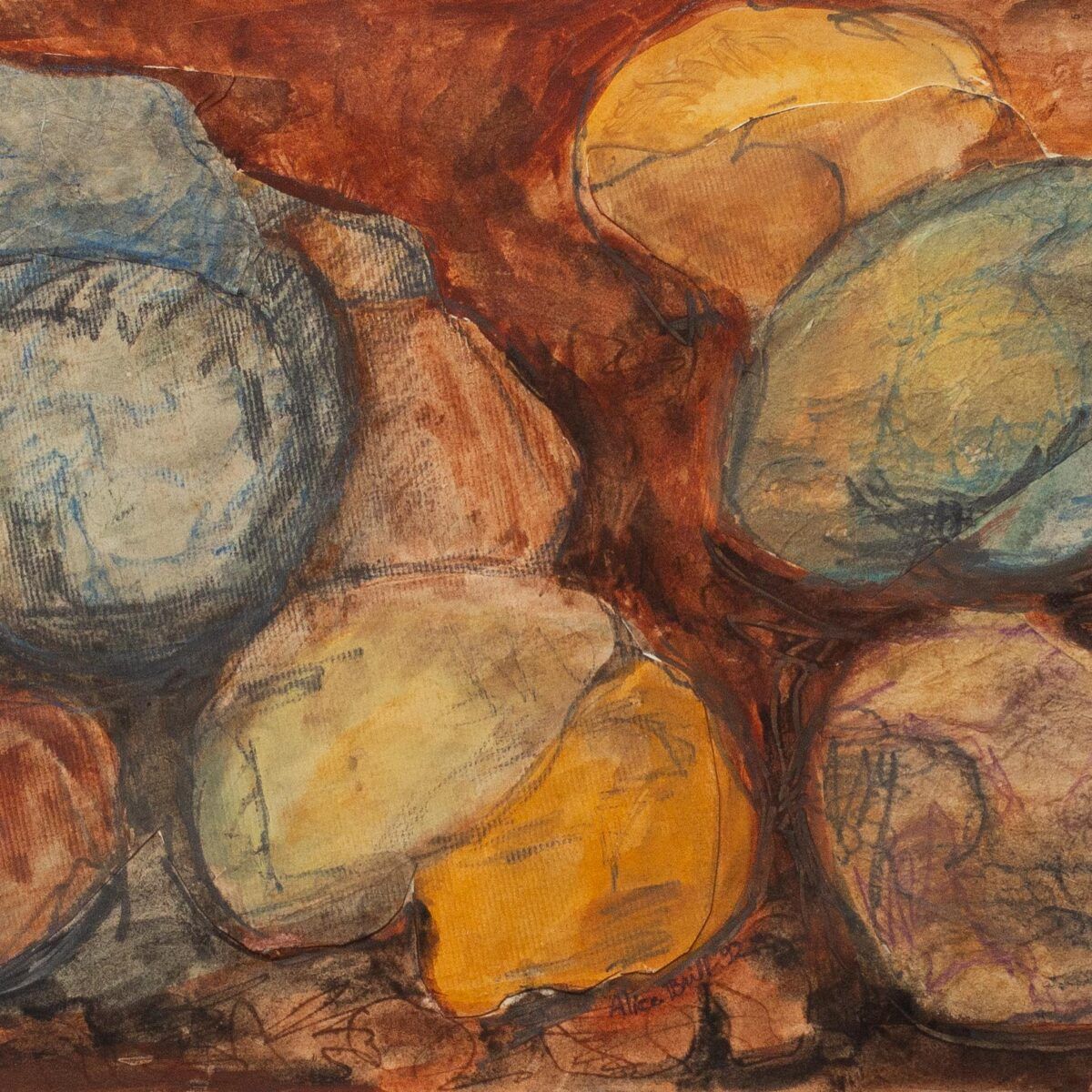 Técnica Mista "Pedras" 1992 | Alice Brill