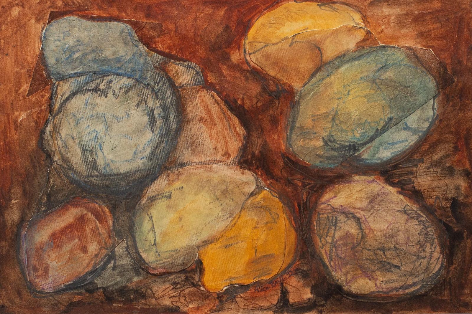 Técnica Mista "Pedras" 1992 | Alice Brill