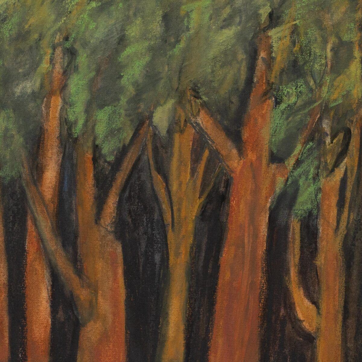 Técnica mista "Floresta" | Alice Brill