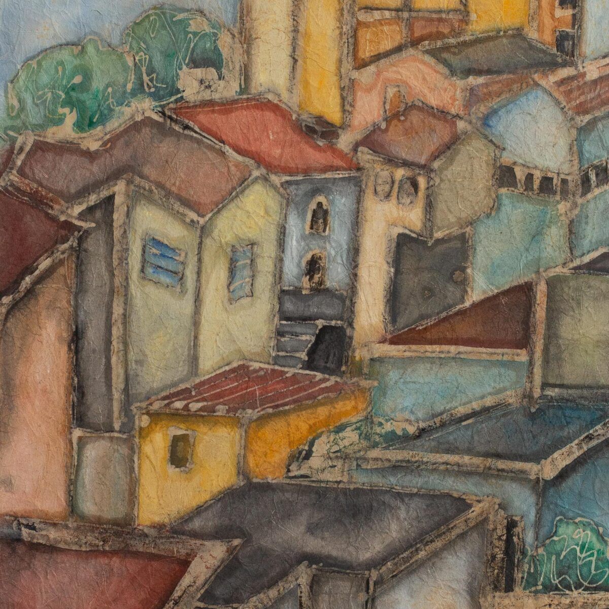 Batik "Paisagem urbana" 1992 | Alice Brill